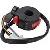 Tbest R And Kill Switch,Interruttore Manubrio Moto7Wires 22Mm Manubrio Lato Sinistro Kill Start Interruttore Luce Leva Dell'aria Per Pit Pro Trail Dirt Quad Bike Atv