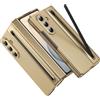 Nshkeji Compatibile con Cover Samsung Galaxy Z Fold 8 Ultra con Penna Custodia | Rigida Effetto Pelle, Protezione Cerniera e Fotocamera, Slot Pennino, Pellicola Frontale HD, Antiurto Antiscivolo