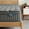 Qabefy Materasso 90 x 200 cm - 25 cm materasso ibrido con molle insacchettate a 7 zone, grado di durezza H3, materasso ortopedico a molle con schiuma di memoria gel, traspirante e confortevole (90 x