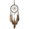 TOOBOSS IMMIGOO Acchiappasogni Indiano Dream Catcher Originale Handmade Dreamcatcher Fatto a Mano Cattura Sogni Tradizionale Stanza Auto Parete Murale Decorazione Regalo - Marrone
