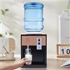 YEITBY Distributore di acqua elettrico con raffreddamento/riscaldamento, 220 V, 550 W, dispenser di acqua calda e fredda, serbatoio in acciaio inox, vassoio di raccolta rimovibile, maniglia per il trasporto