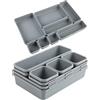 SZEBISOA Organizer cassetti cucina 8 pezzi - Organizer scrivania e organizer cassetti bagno in plastica, Organizer per cucina, bagno e ufficio, pratico sistema divisorio per vari utensili