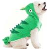 MuYaoPet Camaleonte - Costume invernale per cani in pile, per cani di piccola taglia, con cappuccio e chihuahua (S (busto 35,8 cm), verde)