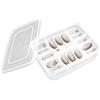 Generic Incubatrice per uova di rettili - Portauova trasparente con 16 griglie, incubatrice per gechi, lucertole e criniera di leone, affidabile scatola per l'allevamento dei rettili