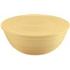 Guzzini - Tierra, Contenitore XL con Coperchio in Plastica Riciclata, Ciotola - Giallo Senape, Ø 30xh13 cm | 5000 cc - 175001206