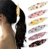 FFWTPY 6 Pezzi Mollette Banana Fiori Stampati Accessori Capelli Clip Acconciatura Fermagli Eleganti Pinze Capelli Donna Ragazze
