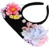 Gatuida Cerchietto Per Capelli in Stile Vintage Cinese Copricapo Tradizionale Hanfu Cerchietto Da Principessa Con Fiori Artificiali Accessori Per Costumi Cinesi e Cosplay