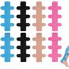 BCHMN 8 Pezzi Tape Kinesiologico per Tendine d'Achille, Nastro Kinesiologico Pretagliato Impermeabile e Traspirante, Supporto Muscolare Elastico per Sport e Recupero, 4 Colori Assortiti