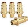 sukudon Raccordo aria compressa Raccordo filettato maschio 1/8 Raccordo aria compressa Raccordo in ottone 1/8 filetto esterno filetto interno raccordo presa tubo connettore presa valvola connettore filettato