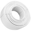 KNM TRADE Tubo Multistrato Bianco 20x2mm Rotolo 100m | PEX/AL/PEX, impianti idrici, resistenza calore, 10 bar, temperatura max 95°C, muri