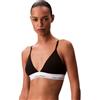 Calvin Klein Donna Reggiseno a Triangolo Lightly Lined con Fascia con Logo, Nero (Black), S
