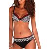 JFAN Costume da Bagno Sexy da Donna Imbottito da Bagno Push Up Bikini Stampa Tribale Swimsuit