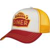 Stetson Diner Trucker Cappellino da baseball, cappellino da baseball, da donna, con ombrello, primavera, estate, autunno, inverno, primavera, bianco-rosso, Taglia unica