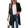 MSIYOW Cardigan Donna Lungo Manica Lunga Cardigan Leggero Estivo Autunnale Coprispalle Elegante Casual