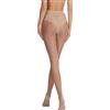 Yummy Bee - Silky Collant Donna - Collant Velate con Cuciture Posteriori e Tacco Cubano - Taglia Forte 36-46 (Nudo, L)