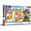 Trefl - Puzzle 3in1: PAW Patrol, I Nostri Cuccioli - 3 x 50 Pezzi, Confezione con Tre Puzzle per Bambini dai 4 anni