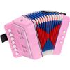 uxcell Per Rivvta Fisarmonica 10 Tasti Mini Strumento Musicale Regalo Rosa