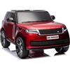 GIODICART Auto Elettrica Macchina per Bambini 12V Range Rover Rosso Memphis