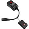 Yanmis Telecomando Wireless Macchina del Fumo 315MHz con Interfaccia XLR a 3 Pin, Controllo a Due Pulsanti fino a 14m per Macchine Fumo 400W 900W 1500W, Ideale per DJ Feste Palchi Spettac