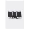 Tezenis Boxer In Cotone A Costine Con Elastico Logato Uomo Grigio