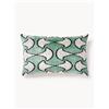 Les Ottomans Copricuscino in velluto di seta con motivo astratto Velvety -