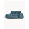 Westwing Collection Divano 2 posti con chaise longue in teddy bouclé Wolke -