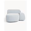 Westwing Collection Modulo angolare in bouclé Wolke - Blu