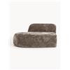 Westwing Collection Chaise longue in teddy bouclé Wolke -