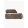 Westwing Collection Chaise longue in teddy bouclé Wolke -