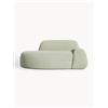 Westwing Collection Divano 2 posti in bouclé con chaise longue Wolke -