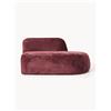 Westwing Collection Chaise longue in teddy bouclé Wolke -