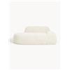 Westwing Collection Divano 2 posti con chaise longue in teddy Wolke -