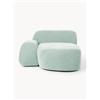 Westwing Collection Modulo angolare chaise longue Wolke - Verde