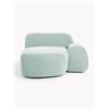 Westwing Collection Modulo angolare chaise longue Wolke - Verde