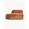 Westwing Collection Chaise longue in teddy bouclé Wolke -