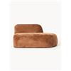 Westwing Collection Chaise longue in teddy bouclé Wolke -