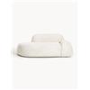 Westwing Collection Divano 2 posti con chaise longue in teddy bouclé Wolke -