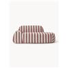Westwing Collection Divano a righe 2 posti con chaise longue Wolke - Rosso