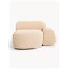 Westwing Collection Modulo angolare in bouclé Wolke - Arancione