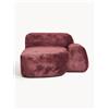 Westwing Collection Modulo angolare chaise longue in teddy bouclé Wolke -