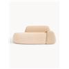 Westwing Collection Divano 2 posti in bouclé con chaise longue Wolke -