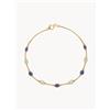 Diamanta Bracciale in oro giallo con zirconi Constellation Ovale Lagon - Oro