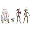 Hasbro Star Wars: I Mandaloriani Serie Nera - Pacchetto di 4 figure d'azione R5-D4, BD-72 e Pit Droids