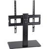 Unyqoos Supporto per TV Unyqoos®, regolabile in altezza e inclinazione, compatibile con televisori da 32-65 pollici (standard VESA 75x75-400x400), capacità di carico fino a 40 kg, 3 altezze regolabili, completo di materiale di montaggio