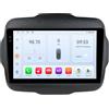 OEM Lettore multimediale per auto, con interfaccia touchscreen, sistema di navigazione, compatibile con Jeep Renegade dal 2016 al 2020, con connettività 4G, modello QS1 (3GB di RAM, 32GB di memoria) - Tipo A