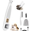 Unyqoos Tagliacapelli per la cura delle zampe di cani e gatti Unyqoos® - con illuminazione LED e indicatore della batteria, funzione di ricarica USB, estremamente silenzioso (<35 dB), 2 velocità, lame in Vetroceramica e acciaio inossidabile, autonomia …