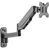 Unyqoos Supporto monitor a gas Unyqoos® - staffa a parete per monitor da 13 a 34 pollici, regolabile in altezza, rotazione a 360°, inclinazione di -35° e rotazione di -90°, compatibile con standard VESA 75x75/100x100