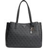 GUESS borsa a tracolla borsa da ufficio con scomparto per laptop Noelle II Tech Tote Coal Logo grigio scuro
