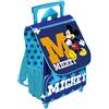 TrAdE Shop Traesio ZAINO TROLLEY ESTENSIBILE 40CM TOPOLINO MICKEY MANICO TELESCOPICO SCUOLA ELEMENT