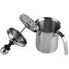MAGT Montalatte Manuale, 400ML / 800ML Acciaio Inossidabile Manuale Palmare Creamer Doppio Schiuma Mesh Mixer, Ideale Per Caffè, Latte, Caffè Caldo Al Cioccolato, Cappuccino, Scrematrice Di Schiuma